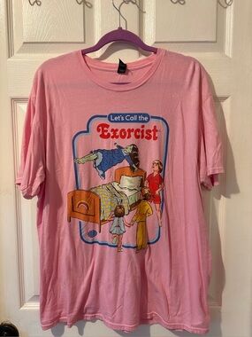 Steven Rhodes - “Let's Call the Exorcist” T-Shirt  Sz XL
